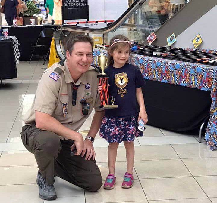 Girls make history by entering Pinewood Derby Race